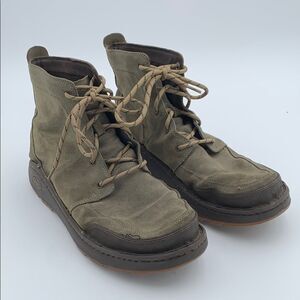 Chaco Men's Olive High-Top Boots suede leather chukka boots